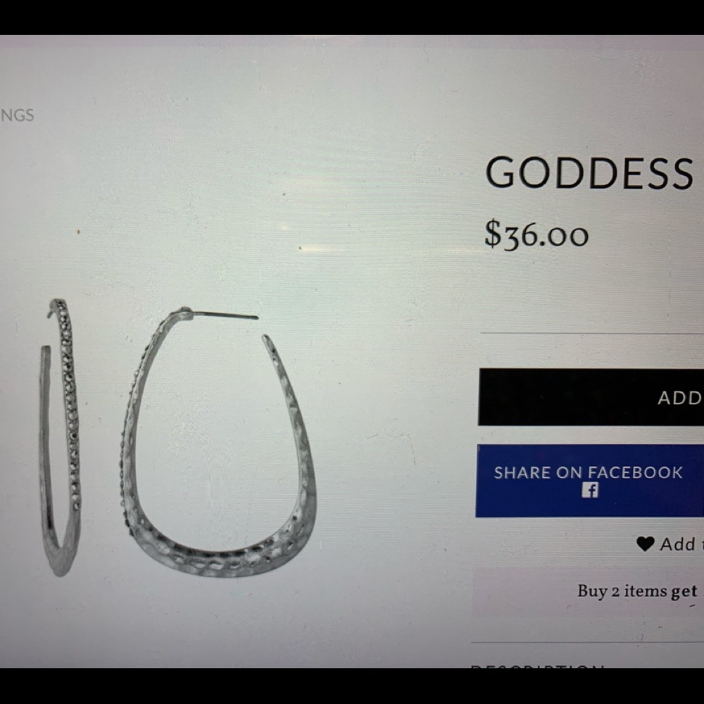 Parklane silver goddess earrings
